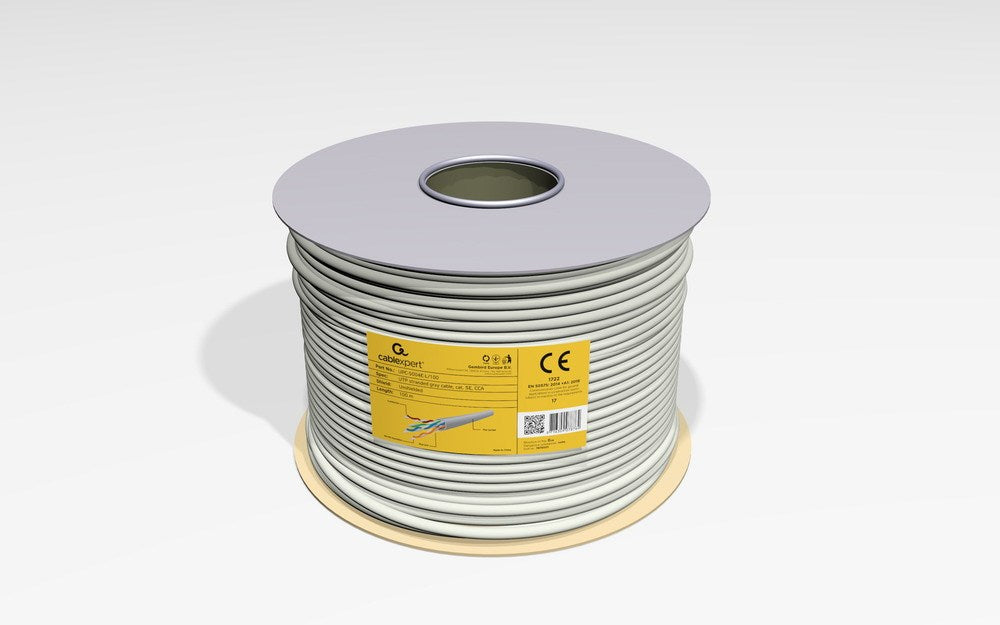Gembird UPC-5004E-L/100 networking cable Grey 100 m Cat5e U/UTP (UTP)