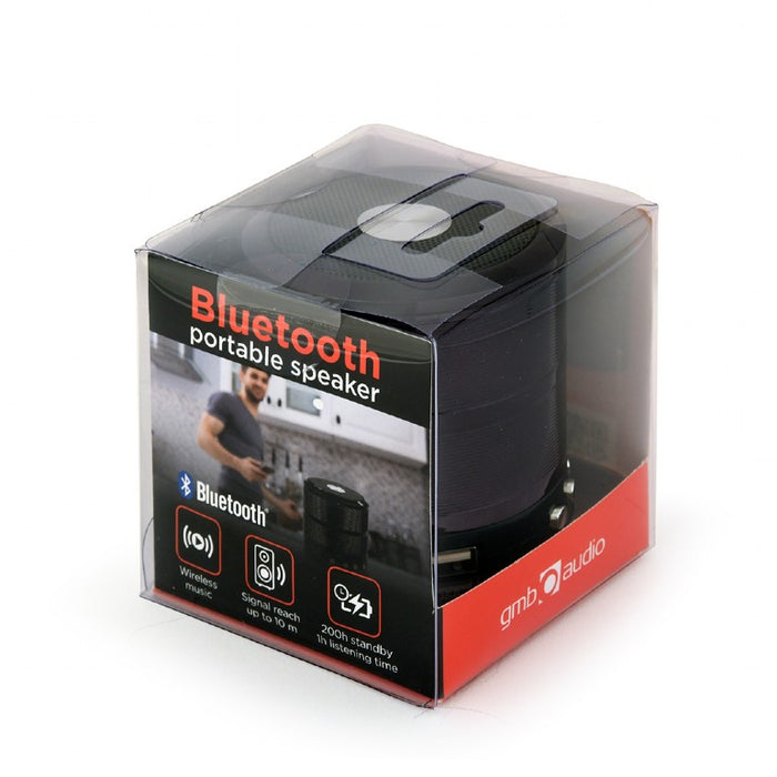 Gembird Portable Speaker with Bluetooth Black