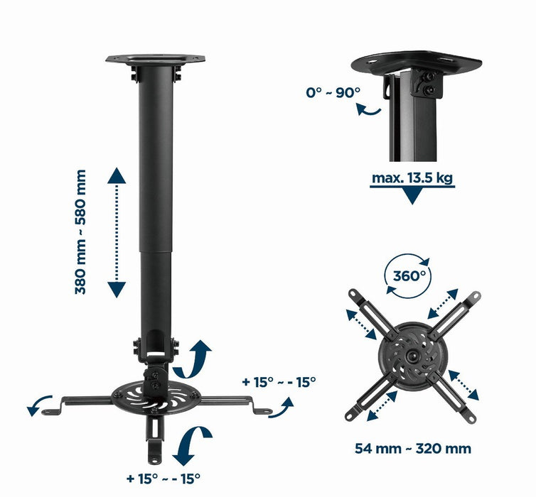 Ceiling Mount for Projectors GEMBIRD