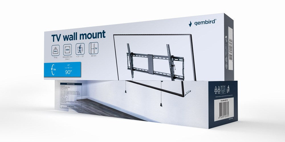 Gembird WM-90T-01 TV mount/stand 2.29 m (90") Black