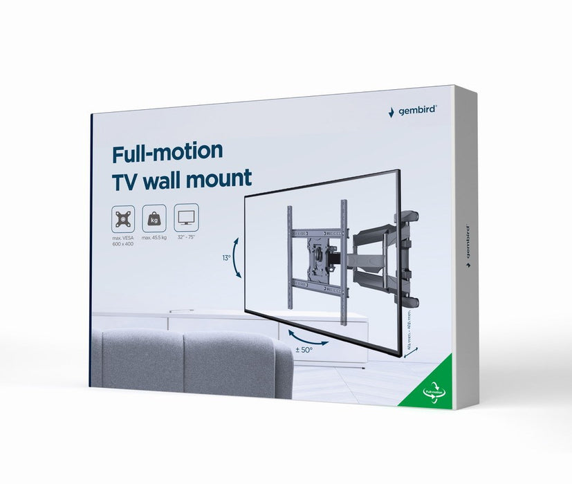 Gembird WM-75ST-01 TV mount/stand 190.5 cm (75") Black