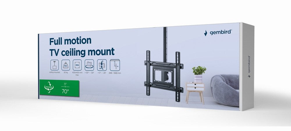 Gembird CM-70ST-01 TV mount/stand 177.8 cm (70") Black