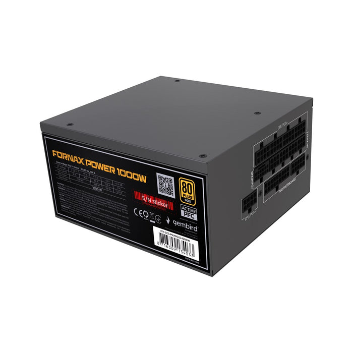 Gembird CCC-PSUGOLD-1000W Power supply unit Fornax Power 1000W active PFC 12cm fan 80+Gold