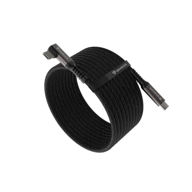 Genesis Cable USB-C M/M 3.1 GEN 2 10GB/S PD60W VR 5m Black - Аксесоари<<<GENESIS компютърна