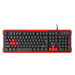 Genesis Gaming Keyboard Rhod 110 Red Us Layout - Клавиатури<<<GENESIS компютърна