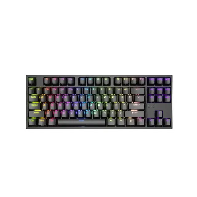 Genesis Gaming Keyboard Thor 404 TKL Black RGB Backlight US Layout Brown Switch - Клавиатури<<<GENESIS компютърна