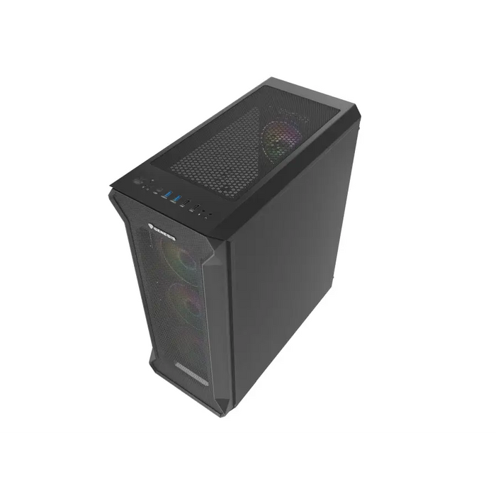 Genesis Gaming PC Case IRID 505 ARGB V2 Midi Tower Window Black - Кутии и охлаждания<<<GENESIS компютърна