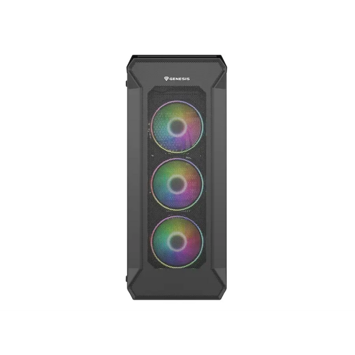 Genesis Gaming PC Case IRID 505 ARGB V2 Midi Tower Window Black - Кутии и охлаждания<<<GENESIS компютърна