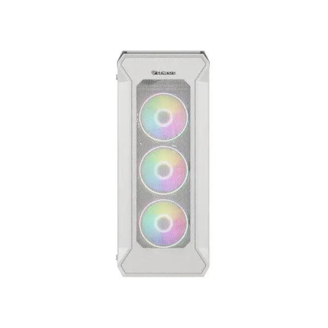 Genesis Gaming PC Case IRID 505 ARGB V2 Midi Tower Window White - Кутии и охлаждания<<<GENESIS компютърна