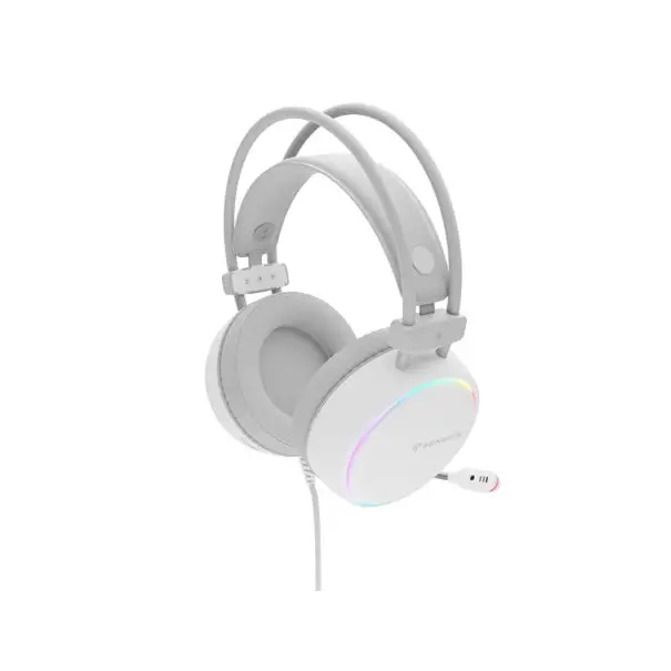 Genesis Headset Neon 613 With Microphone RGB Illumination White - Слушалки<<<GENESIS компютърна