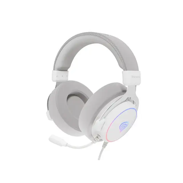 Genesis Headset Neon 764 with microphone RGB illumination USB White - Слушалки<<<GENESIS компютърна