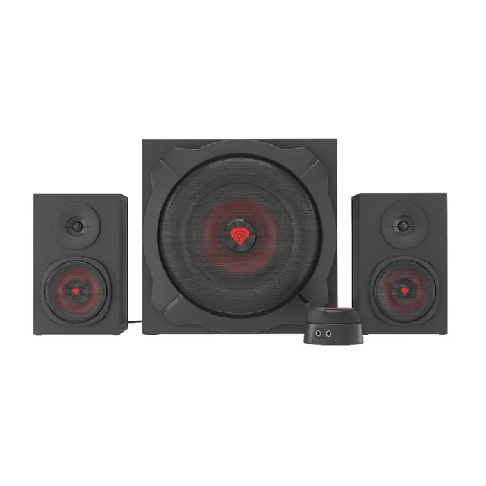 GENESIS Helium 610BT speaker set 60 W PC/Laptop Black Red 2.1 channels 2-way 30 W Bluetooth