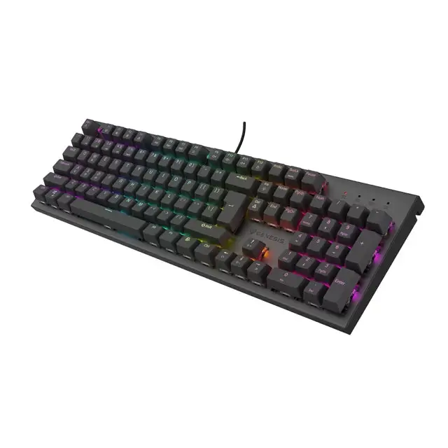 Genesis Mechanical Gaming Keyboard Thor 303 RGB Backlight Brown Switch US Layout Black - Клавиатури<<<GENESIS