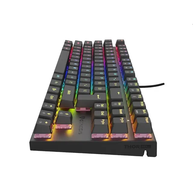 Genesis Mechanical Gaming Keyboard Thor 303 TKL Silent Switch RGB Backlight US Layout Black - Клавиатури<<<GENESIS