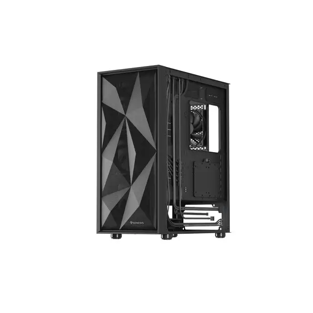 Genesis PC Case DIAXID 605F Mini Tower Window Black - Кутии и охлаждания<<<GENESIS компютърна