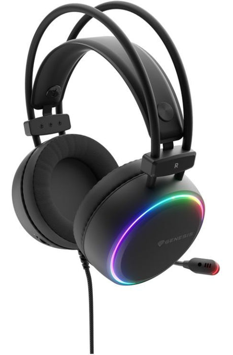 Genesis Headset Neon 613 G2 With Microphone RGB Illumination Black