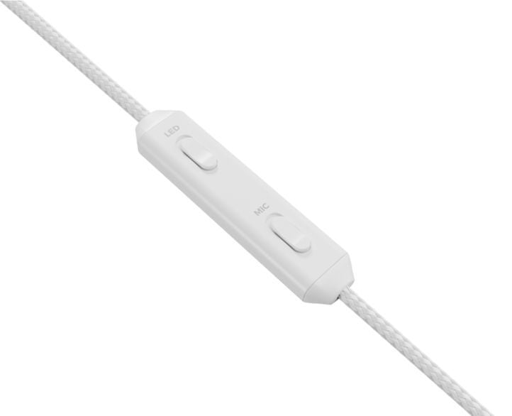 Genesis Headset Neon 613 G2 With Microphone RGB Illumination White