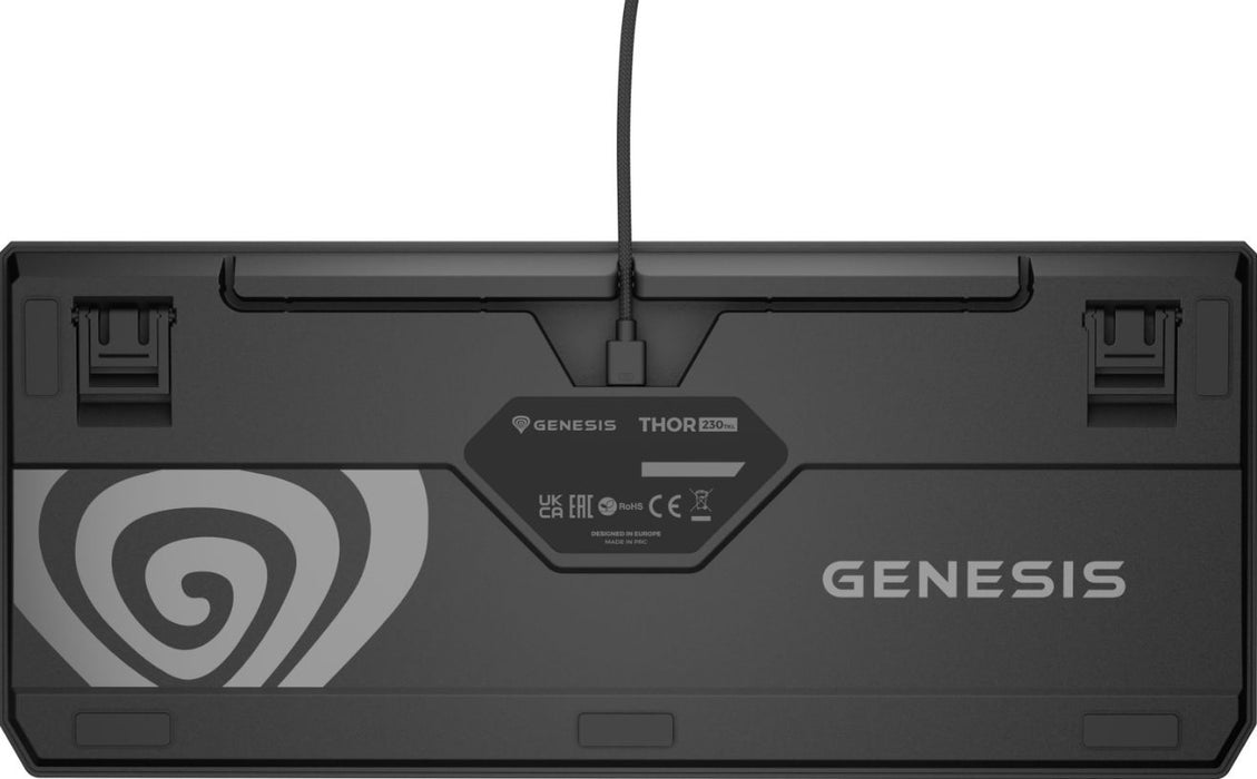 Genesis Gaming Keyboard Thor 230 TKL Lite US Rainbow Mechanical Outemu Red Black Hot Swap