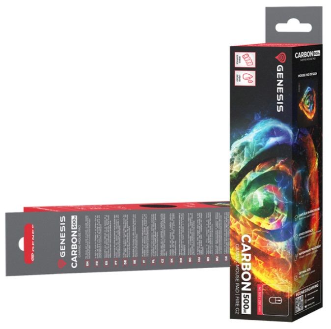 Genesis Mouse Pad Carbon 500 M Fire G2 300 x 250mm