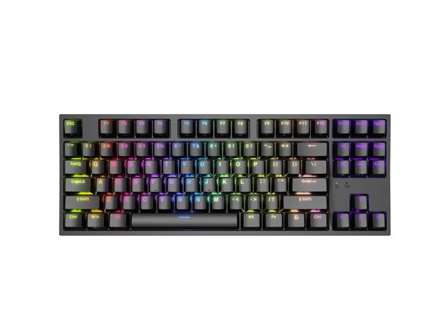 Genesis Gaming Keyboard Thor 404 TKL Black RGB Backlight US Layout Brown Switch