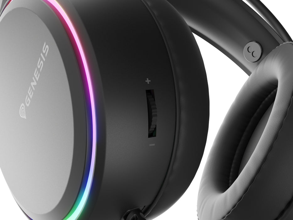 Genesis Headset Neon 613 With Microphone RGB Illumination Black