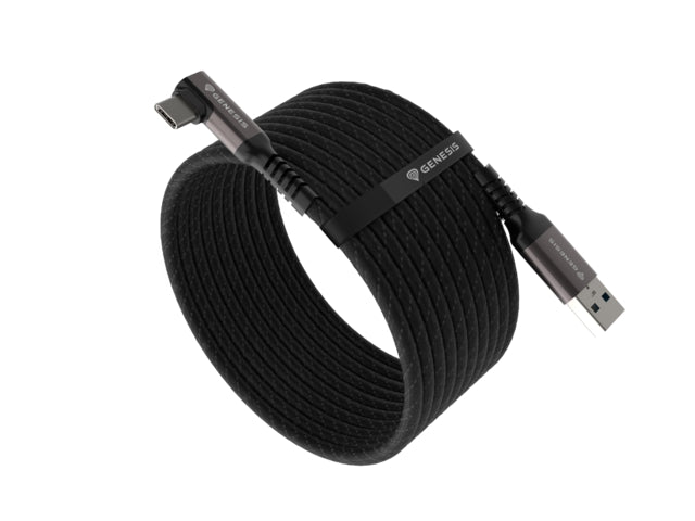 Genesis Cable USB-C(M)->USB-A(M) 3.1 GEN 1, 5GB/S PD15W VR, 5m, Black