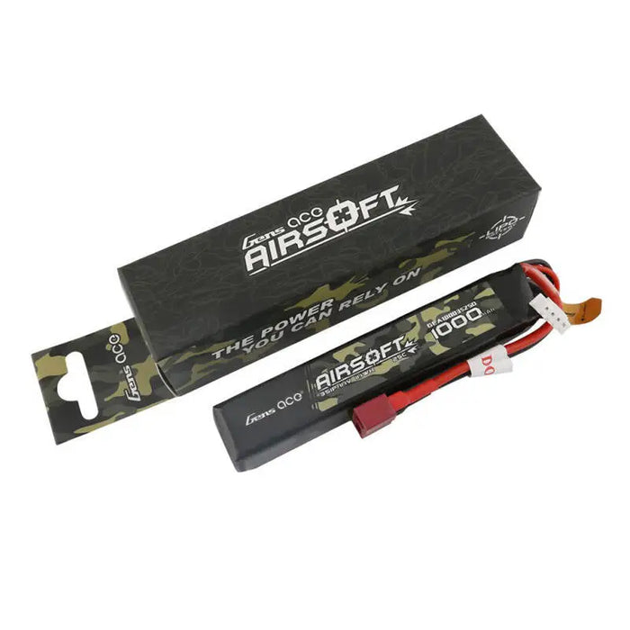 Gens ace 25C 1000mAh 3S1P 11.1V Airsoft Gun Lipo Battery with T Plug - Lithium and NiMH<<<Batteries<<<RC