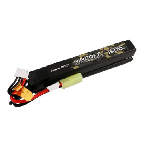 Gens ace 25C 1500mAh 3S1P 11.1V Nunchuck 2X Airsoft Gun Lipo Battery with mini Tamiya Plug - Lithium