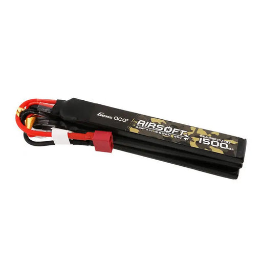 Gens ace 25C 1500mAh 3S1P 11.1V Nunchuck 3X Airsoft Gun Lipo Battery with T Plug - Lithium and NiMH<<<Batteries<<<RC
