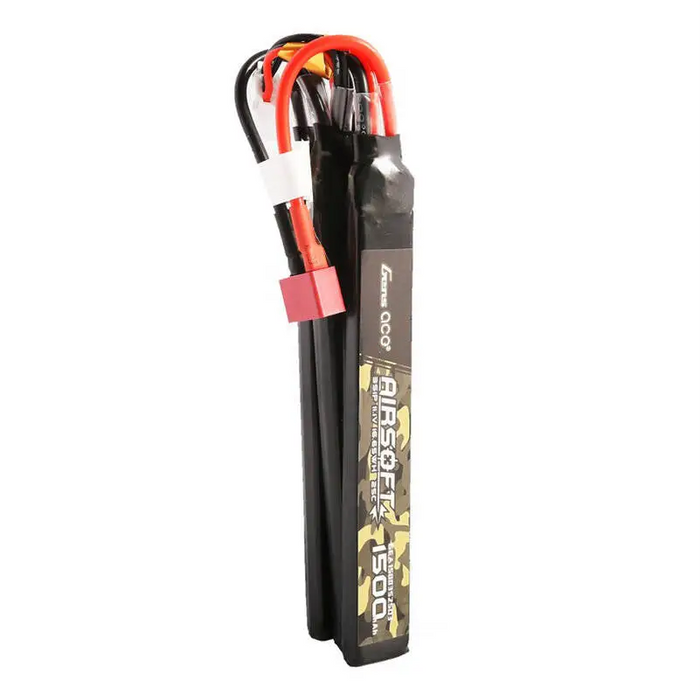 Gens ace 25C 1500mAh 3S1P 11.1V Nunchuck 3X Airsoft Gun Lipo Battery with T Plug - Lithium and NiMH<<<Batteries<<<RC