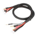 Gens Ace 2S/4S Charge Cable: 4mm & 5mm Bullet With 4.0mm Bullet Connector - Accessories<<<Charging<<<RC