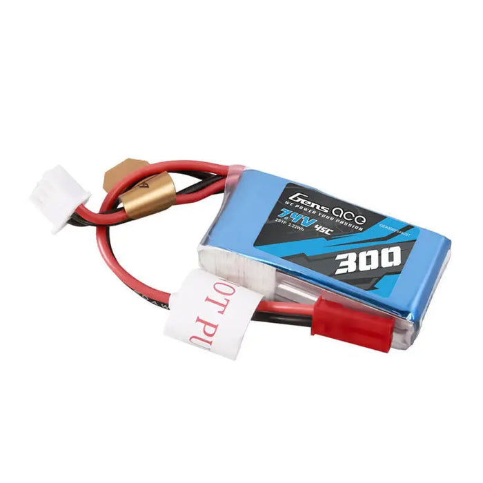 Gens ace 300mAh 7.4V 45C 2S1P Lipo Battery Pack with JST-SYP Plug - Lithium and NiMH<<<Batteries<<<RC models<<<InnproXML