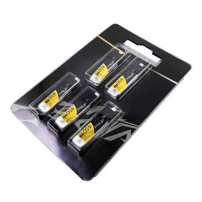 Gens Ace 450mAh 3.8V 75C 1S1P HV Lipo Batteries (5pcs). - Lithium and NiMH<<<Batteries<<<RC models<<<InnproXML