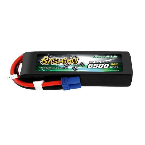 Gens Ace Bashing 6500mAh 11.1V 60C EC5 LiPo Battery - Lithium and NiMH<<<Batteries<<<RC models<<<InnproXML