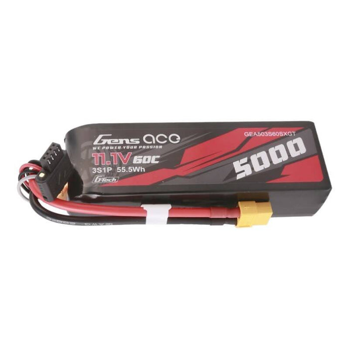 Gens ace G-Tech 5000mAh 11.1V 60C 3S1P Lipo With XT60 Plug - Lithium and NiMH<<<Batteries<<<RC models<<<InnproXML