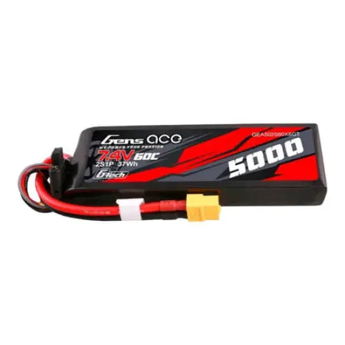 Gens ace G-Tech 5000mAh 7.4V 60C 2S1P Lipo PC material case with XT60 Plug - Lithium and NiMH<<<Batteries<<<RC