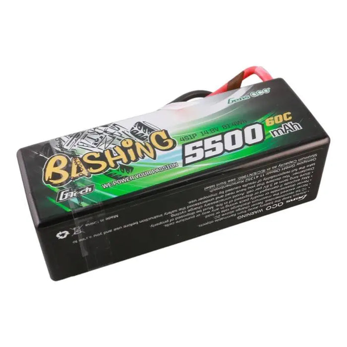 Gens ace G-Tech 5500mAh 4S1P 14.8V 60C HardCase RC car Lipo Battery - Lithium and NiMH<<<Batteries<<<RC