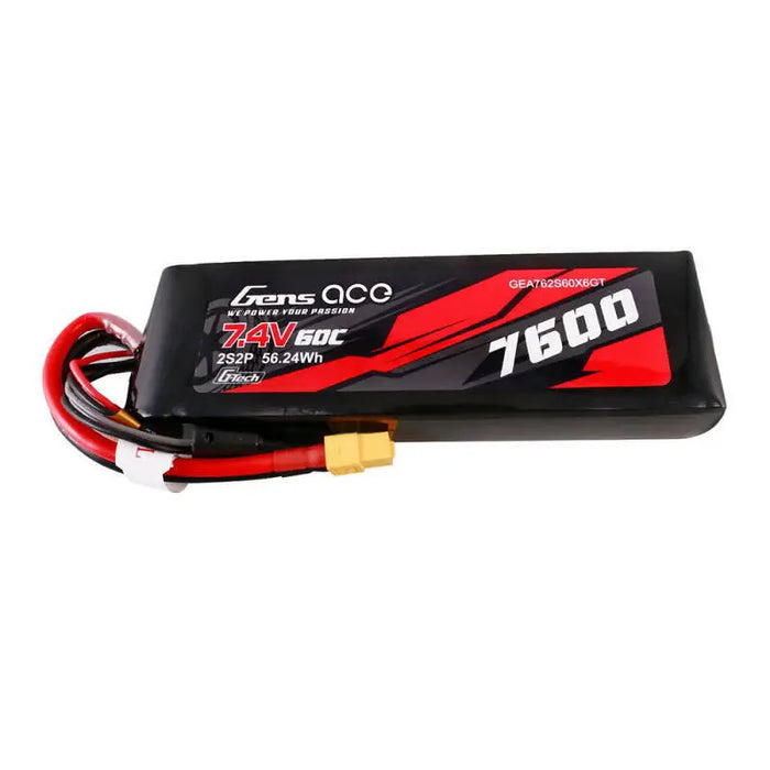 Gens ace G-Tech 7600mAh 7.4V 60C 2S2P Lipo Battery PC mat Battery - Lithium and NiMH<<<Batteries<<<RC models<<<InnproXML