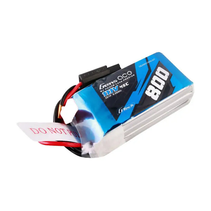 Gens ace G-Tech 800mAh 11.1V 45C 3S1P Lipo Battery with JST Plug - Lithium and NiMH<<<Batteries<<<RC models<<<InnproXML
