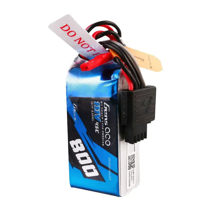 Gens ace G-Tech 800mAh 11.1V 45C 3S1P Lipo Battery with JST Plug - Lithium and NiMH<<<Batteries<<<RC models<<<InnproXML