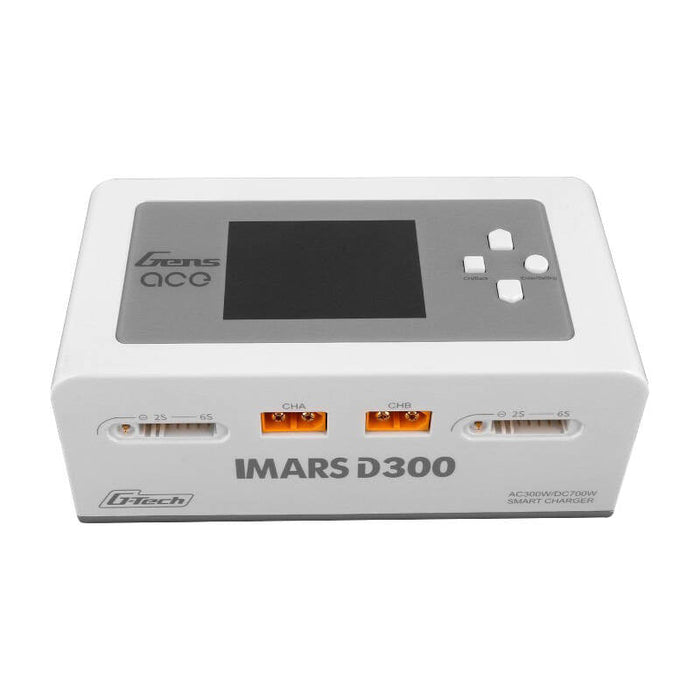 Gens Ace IMARS D300 G-Tech Channel AC/DC 300W/700W RC Battery Charger-EU White - Chargers<<<Charging<<<RC