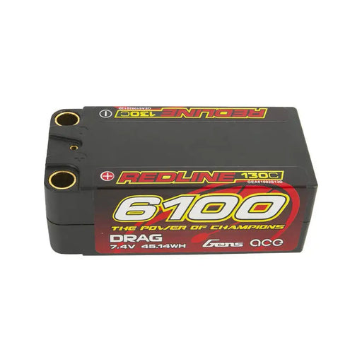Gens ace Redline Series 6100mAh 7.4V 130C 2S2P HardCase 71# LiPo Battery - Lithium and NiMH<<<Batteries<<<RC