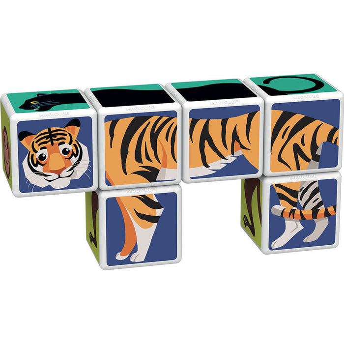MAGNETIC CONSTRUCTOR GEOMAG MAGICUBE JUNGLE ANIMALS 6