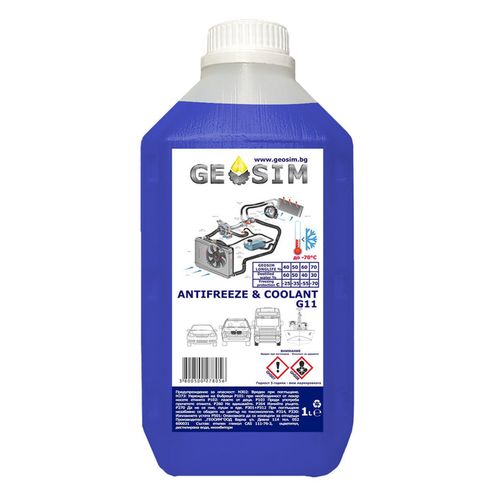 ANTIFREEZE G11 -70C 1L CONCENTRATE GEOSIM