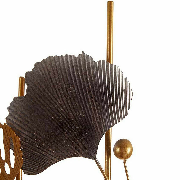 Hanging decoration Gift Decor Blue Copper Golden Metal Flowers Abstract 63 x 121 x 9,5 cm Mural