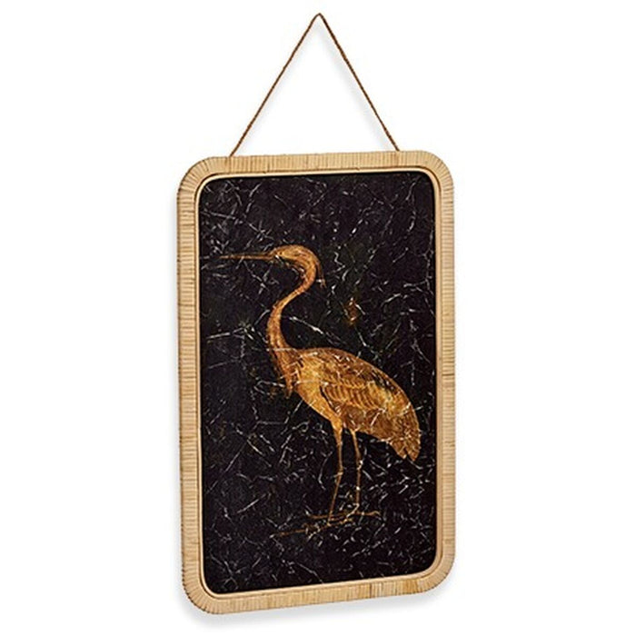 Canvas Gift Decor Heron 2 x 60 x 40 cm (6 Units)