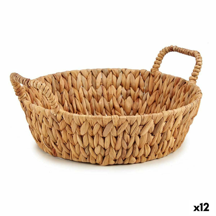 Centerpiece Gift Decor Brown Metal Natural Water hyacinth 39,5 x 16,5 x 35 cm (12 Units)