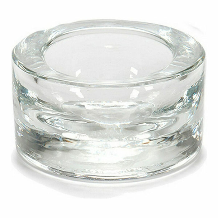 Candleholder Gift Decor Transparent Glass 7 x 3,5 x 7 cm (12 Units)