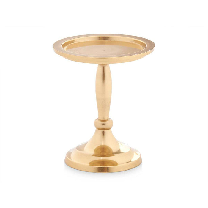 Candle Holder Gift Decor Golden Aluminium 10 x 12 x 10 cm (8 Units)