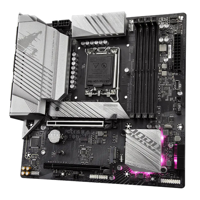 Gigabyte B760M AORUS ELITE AX motherboard Intel B760 LGA 1700 micro ATX - Дънни платки<<<Компютърни